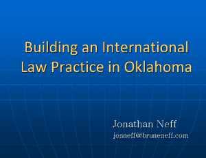 tcba - building an international law practice in oklahoma