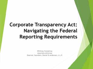 tcba - corporate transparency act